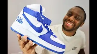 Nike Air Force 1 EMB High On Feet Sneaker Review - QuickSchopes 179 - Schopes DC8168 100 Dodgers
