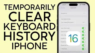 How to Temporarily Delete Keyboard History on iPhone iOS 16 2022
