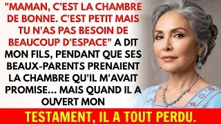 Mon Fils M'a Installée Dans La Chambre De Bonne Et A Donné Ma Belle Chambre À Ses Beaux-Parents.....
