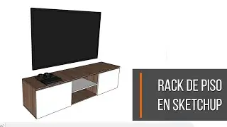 ✅ Como diseñar un rack de piso para TV de hasta 60