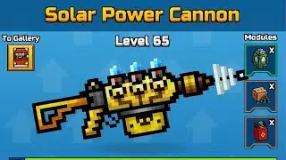 Pixel Gun 3D Mythical Solar Power Cannon level X modules review