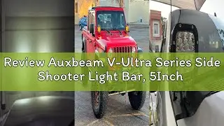 Review Auxbeam V-Ultra Series Side Shooter Light Bar, 5Inch 172W Round Offroad Lights LED Pods 20400
