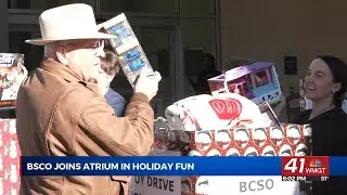 Bibb County Sheriff&rsquo;s Office joins Atrium for holiday fun delivering various gifts to patients at