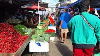 morning market atmosphere, buy vegetables, fruit, fish and so on @aroundthemarket