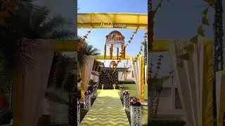 Haldi decoration | wedding decoration ideas for haldi setup