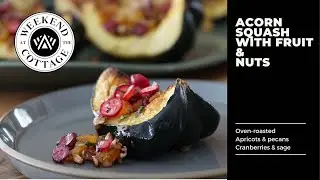 ROASTED ACORN SQUASH WITH FRUIT AND NUTS