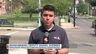 Morrow County residents line procession to honor fallen deputy