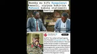 Bwemba Kyagulanyi, siyinza kukiriza Gen. Muhoozi kuwandika bintu bwebityo - Gen Bigirwa.