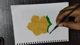 Dual color combination flower #art #playwithcolour # painting 