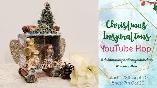 Altered Christmas box- Christmas inspiration youtube hop (Today hop closed-chiuso)