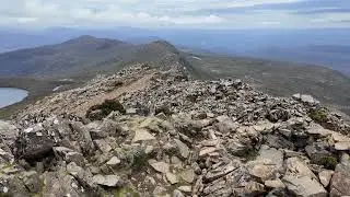 View from the top of Hartz Peak in the Hartz Mountains National Park in Tasmania, Australia