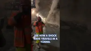 See how a shock wave travels inside a tunnel || Things That Changed The World #trending