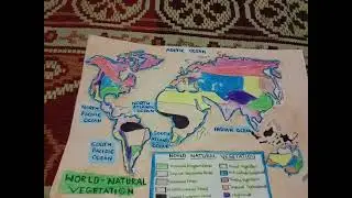 Geography #Map Of World :Natural Vegetation #🌏