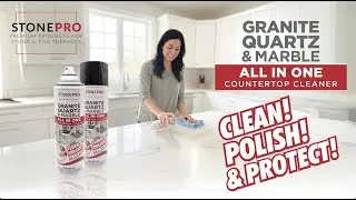 Clean, Polish & Protect: The Ultimate Countertop Cleaner for Granite, Quartz & Marble.