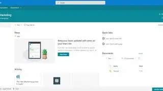 SharePoint Starter Kit v2 - Marketing Team Site demo