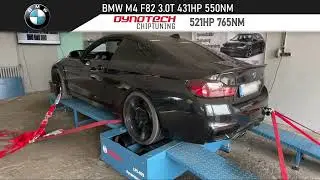 BMW M4 F82 431HP 550NM OPTIMALIZ&Aacute;L&Aacute;S 📈521HP 765NM|DYNOTECH CHIPTUNING|