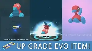 Up Grade Evolution Item Obtained! Porygon2 Evolution and Pokedex Entry!