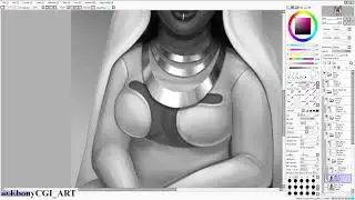 Live Painting: (OC) Nandi Afolayan - Queen part 3 -Finishing Up-  #art #live