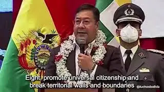 President Luis Arce speech on Bolivia's pledge to fighting climate change