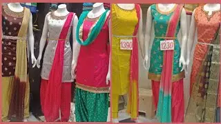 unique collection of patiyala & straight cut long dresses / with price & address/ Kukatpally