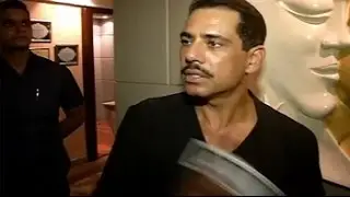 Robert Vadra pushes mic away, asks 