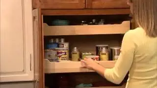 Tall Utility Cabinet with Roll-Out Trays