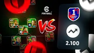ENFRENTEI 3 VOLANTES rumo a 2100 PONTOS na liga Efootball Mobile