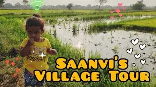Vlog11|Saanvi's Village Tour🥰🌴|Mulasala Near Peddapally|Village Tour Vlog|Telugu Vlog|Village Tour