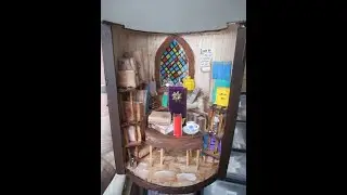 Miniature - Diorama Library Tower Full Tutorial - Teacher of ALL Crafts - jennings644 - Miniatures