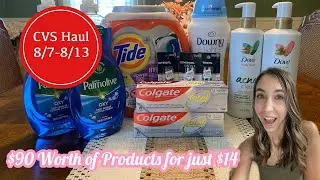 CVS HAUL 8/7-8/13 $90 WORTH OF PRODUCTS FOR $14 | JUST $1.32 PER ITEM