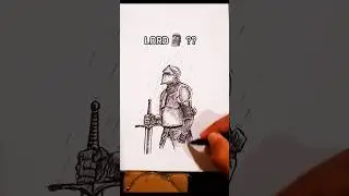 SpeedDrawig Samurai VS Lord ✏️😳 #drawing #artist #shorts