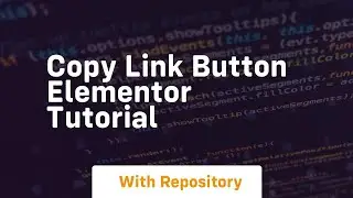 copy link button elementor tutorial