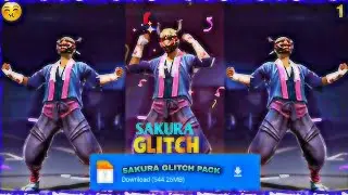 Free Fire Default  Sakura Bundle Glitch Pack ob37 @GLITCH KING YT