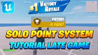 How to create Solo Cash Cup Point System with Victory Royale Animation for Late Game | UEFN Tutorial