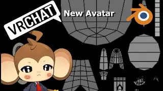 Making a VRChat avatar from scratch. New monkey. Part8 more uv and dummy texture, will make better
