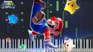 Super Mario Galaxy OST [Piano Tutorial] (Synthesia)