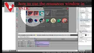 how to use the resources window in VSDC