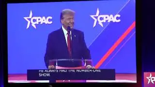 How Trump edified CPAC conservative audience (genuine, ambient theater-sound) Part1 2/25/24