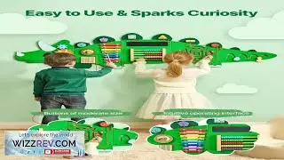 VEVOR Dinosaur Activity Wall Busy Board Panels 11 Activities Montessori Sensory Wall