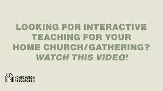 Welcome to Home Church Resources Home Church Lessons!