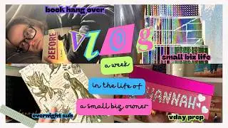 ✨ Weekly Small Business Vlog | Sticker Making BTS, Ice Storm Prep, Book Mail, + MORE