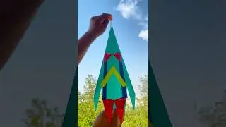 Precious Fighter Origami Paper Airplane Flying Thrill To Long Distance Flight