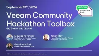 Veeam Community Hackathon Toolbox: Git, GitHub and Discord