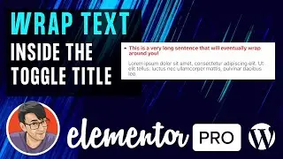Wrap Text inside Elementor's Toggle Title