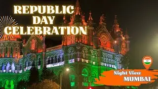 Mumbai Buildings Illuminated for Republic Day 2026: Night View