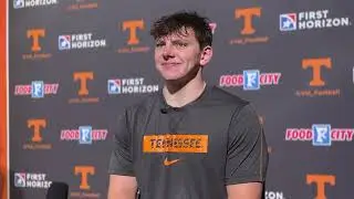 Tennessee DL Carson Gentle Talks Transition to Tennessee, Position Expectations, Freshman Feelings