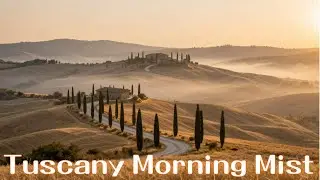 Tuscany Morning Mist  lofi | italian countryside | val d'orcia | study music