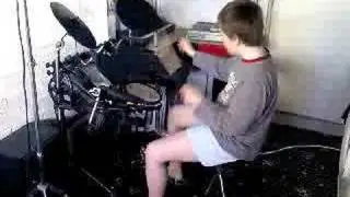 Matt on Roland V Drums TDK6 IRON COBRA PEDAL aged 10.Part 3.