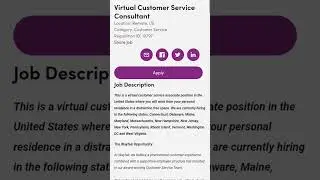 Don't Miss Out Virtual Customer Service Consultant work from home job #workfromhome #job