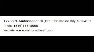 National Beef Packing Company, L L C Corporate Office Contact Information